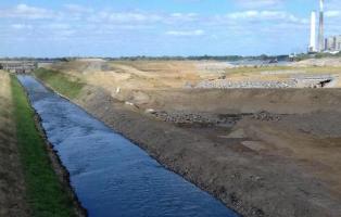 Die Emschermündung im Bau
